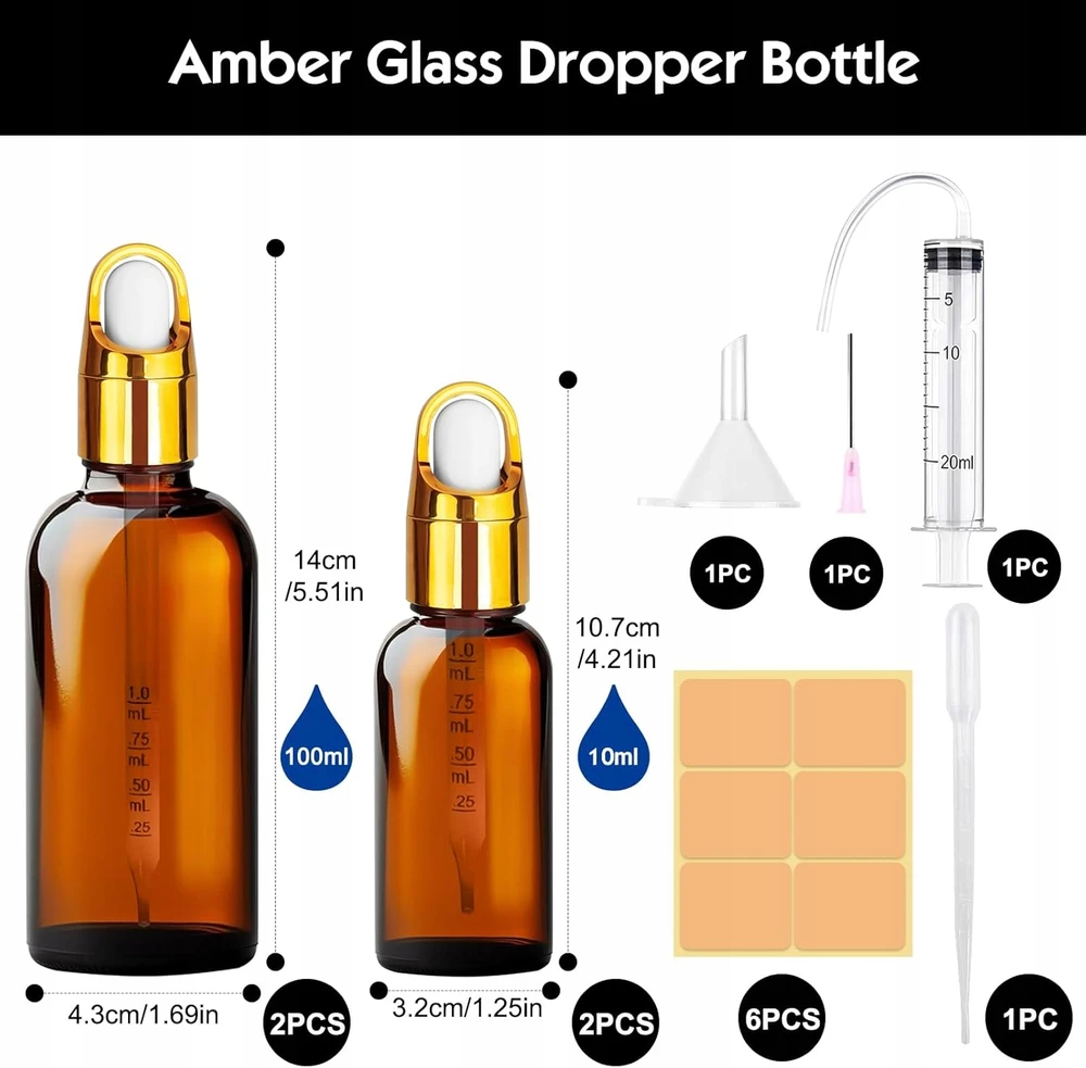 GINTARO 2X100ML 2X50ML GLASS LAŠINTUVIŲ ALIEJŲ SKYSČIŲ RINKINYS