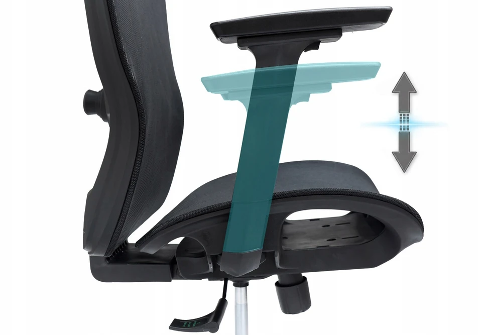 Giosedio Ergonomiczny fotel biurowy, regulowane podłokietniki, zagłówek oraz lędzwie
