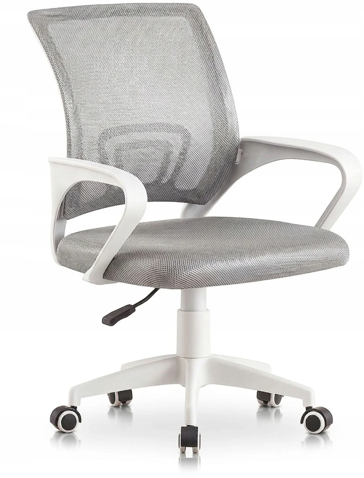 Giosedio Pilka Fotel biurowy Obrotowy ergonomiczny, młodzieżowe krzesło NFX011