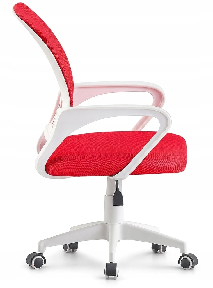 Giosedio Raudona Fotel biurowy Obrotowy ergonomiczny, młodzieżowe krzesło NFX001