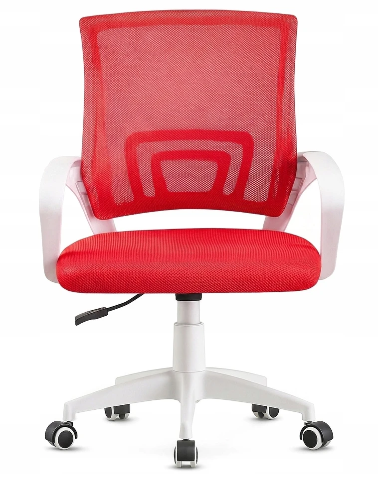 Giosedio Raudona Fotel biurowy Obrotowy ergonomiczny, młodzieżowe krzesło NFX001