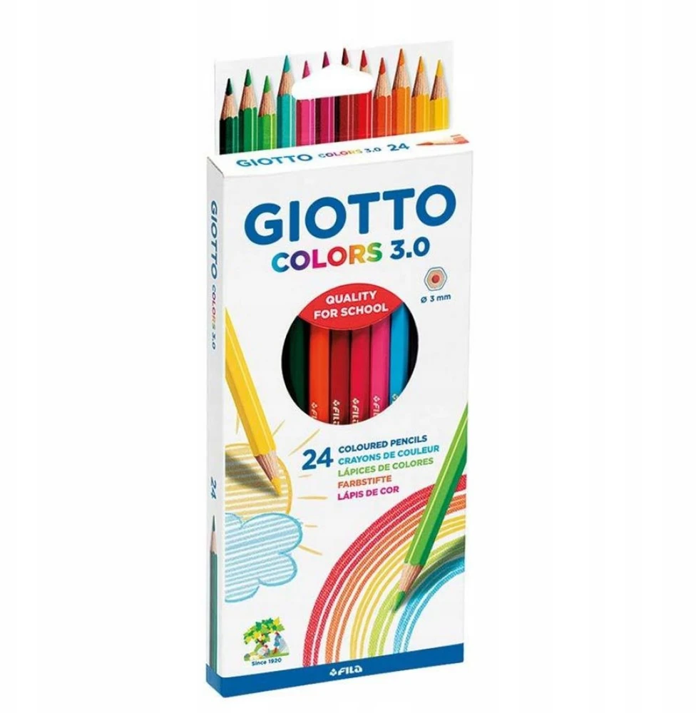 Giotto Colors 3.0 spalvoti pieštukai, 24 vnt.