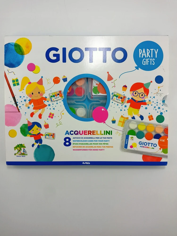 Giotto "party Gift" akvarelės, 15 spalvų, su teptuku