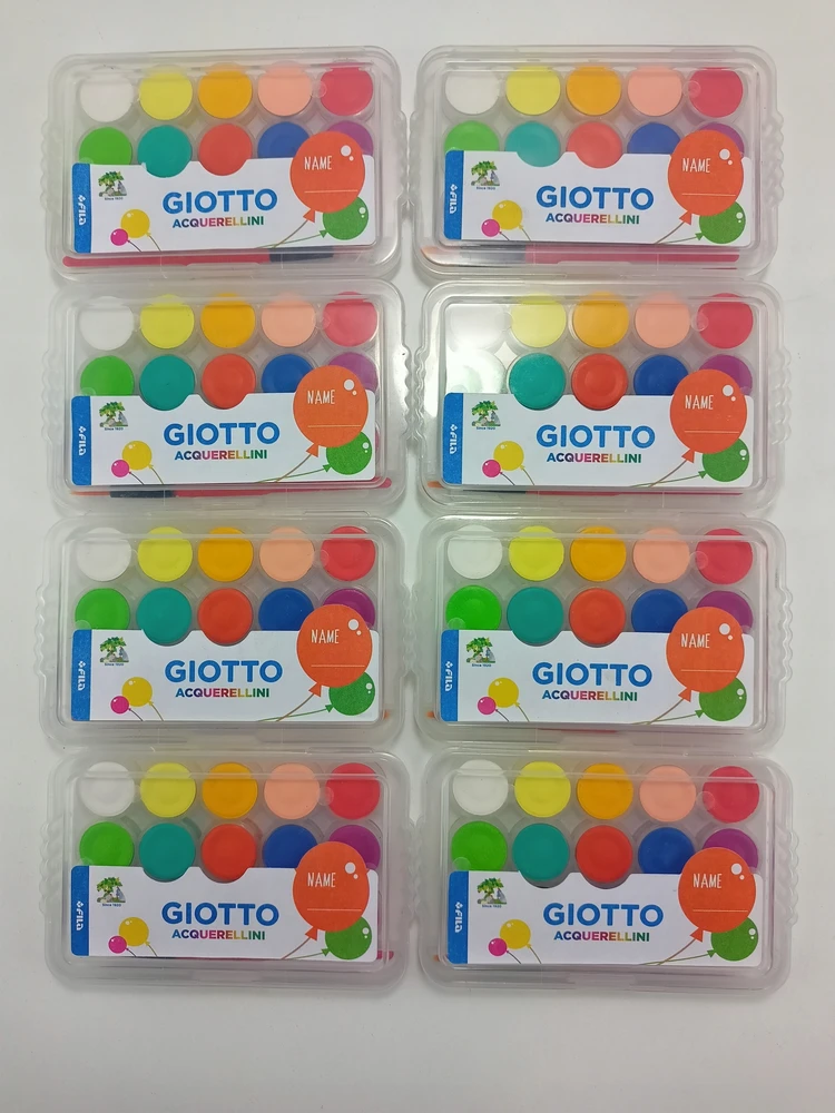 Giotto "party Gift" akvarelės, 15 spalvų, su teptuku