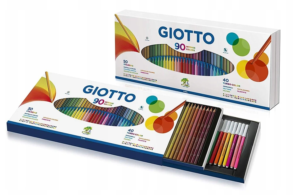 Giotto Rinkinys 50sp pieštukų+40sp flomasterių 257500 FILA