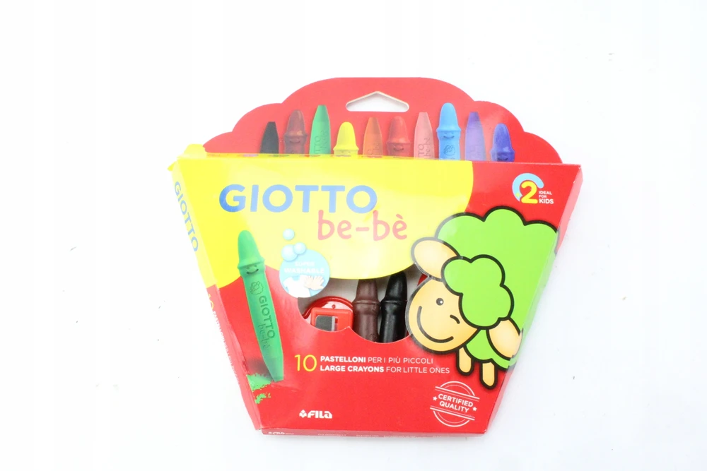 Giotto Vaškinės kreidelės Fila su drožtukas BE-BE, 10 sp.