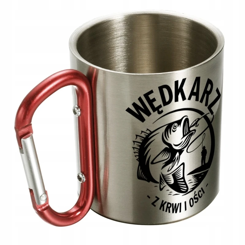 Gitees METALINIS PUODĖLIS SU KARABINE NUO pykčio, 300 ML
