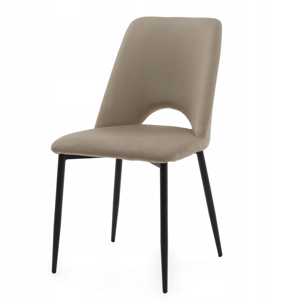 New Home GLAMOUR MINŠTA AKSOMINĖ KĖDĖ SVETAINEI VALGOMO KAMBARYS GLAMOUR DARK BEIGE ORO