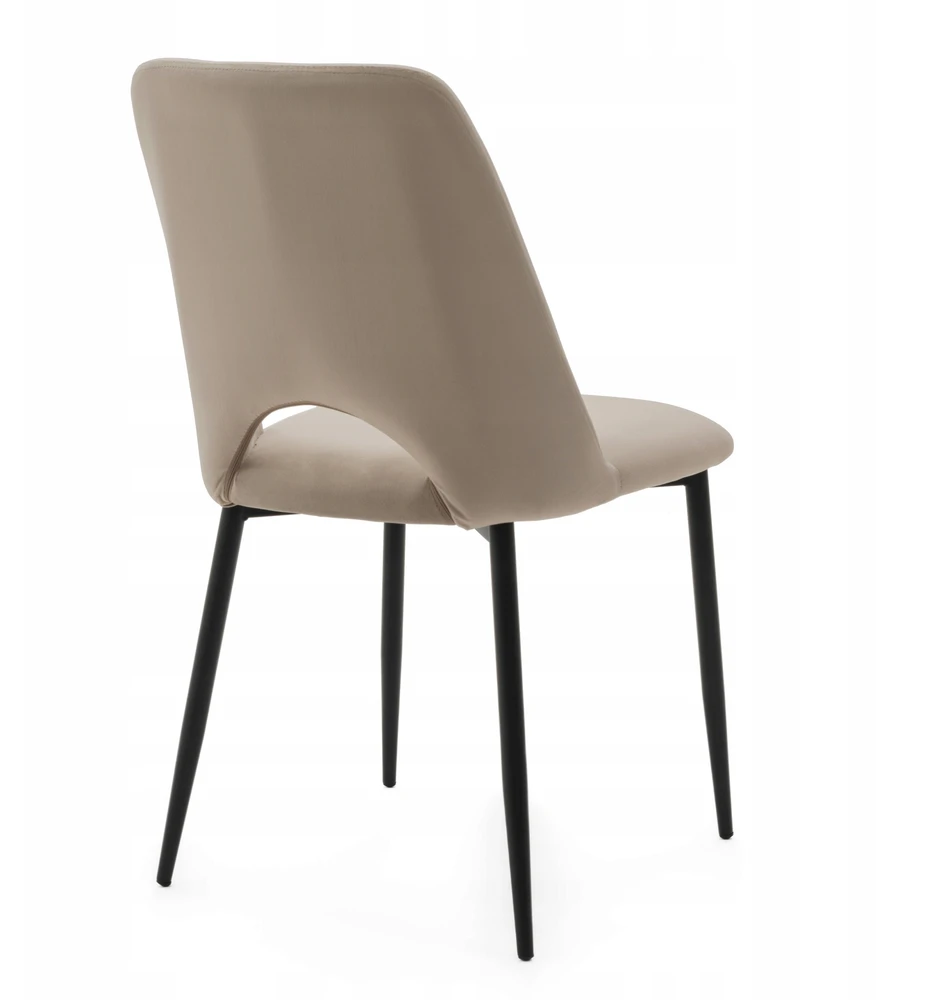 New Home GLAMOUR MINŠTA AKSOMINĖ KĖDĖ SVETAINEI VALGOMO KAMBARYS GLAMOUR DARK BEIGE ORO