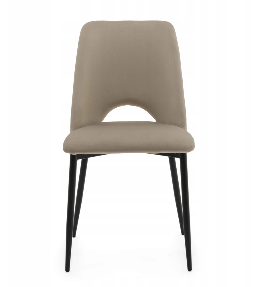 New Home GLAMOUR MINŠTA AKSOMINĖ KĖDĖ SVETAINEI VALGOMO KAMBARYS GLAMOUR DARK BEIGE ORO
