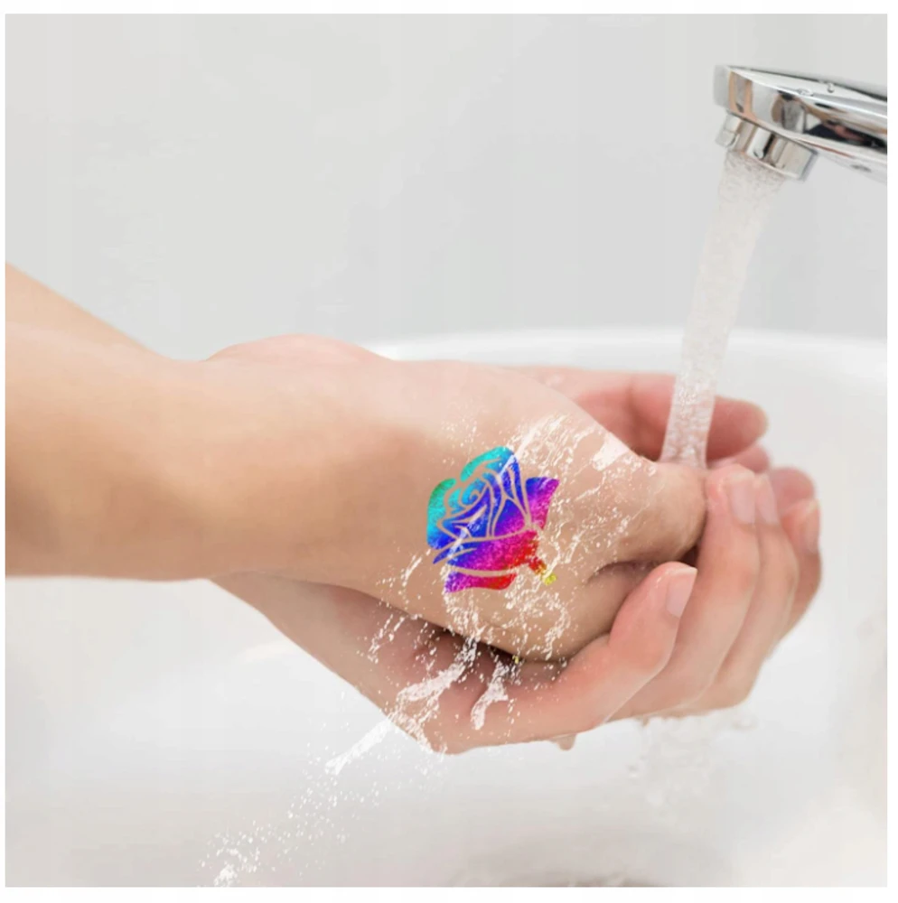 GLITTER TATTUOS „Pasidaryk pats“ šablonų rinkinys, skirtas VAIKAMS, KŪRYBINIŲ RAŠTŲ RINKINYS