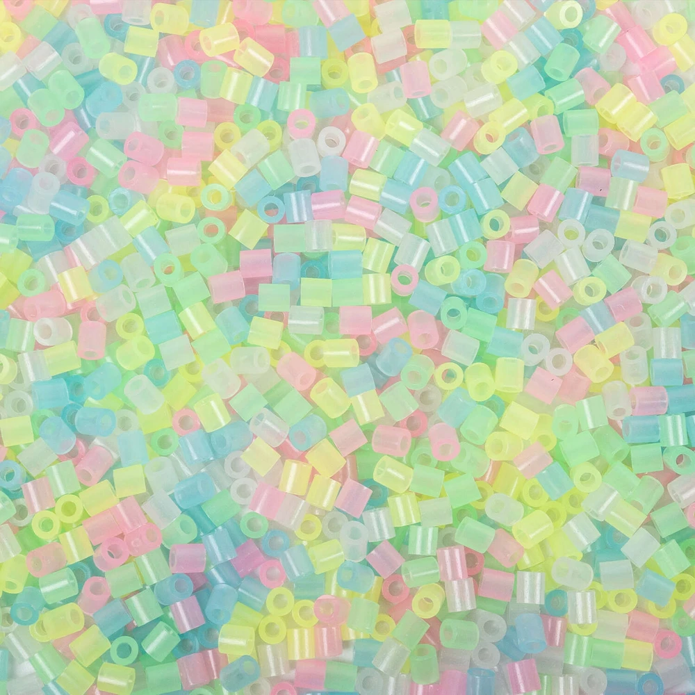 GLOW IN THE DARK lyginimo karoliukai 1500 vnt Benny Beads Midi 5mm