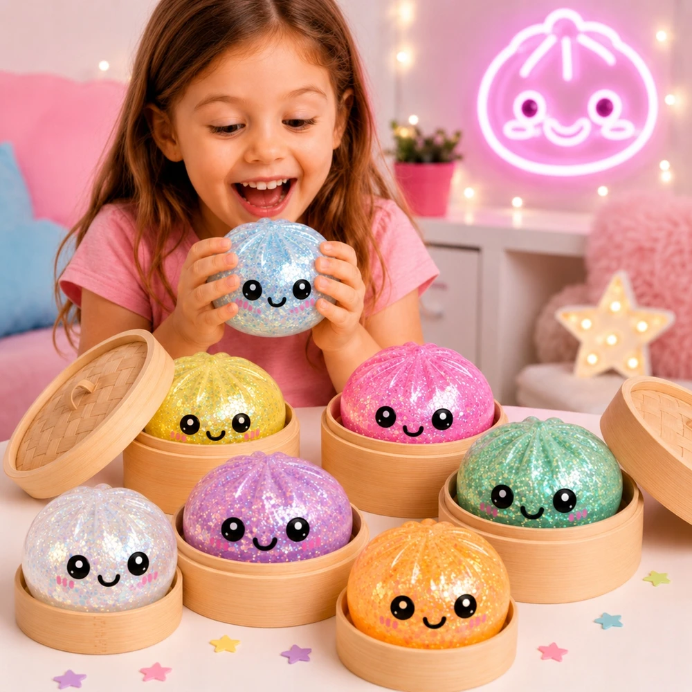 Gniotek Anti-stress Dumpling BAO Dumpling Squishy in a box XXL DUMPLING