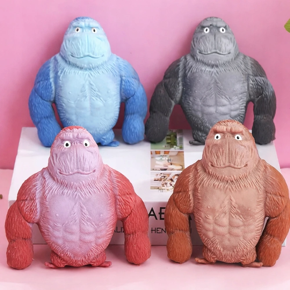 GNIOTEK GORILLA ANTISTRESS MONKEY TEMPAMA JUTIMAS DIDELIS MINKŠTAS GIGANTAS