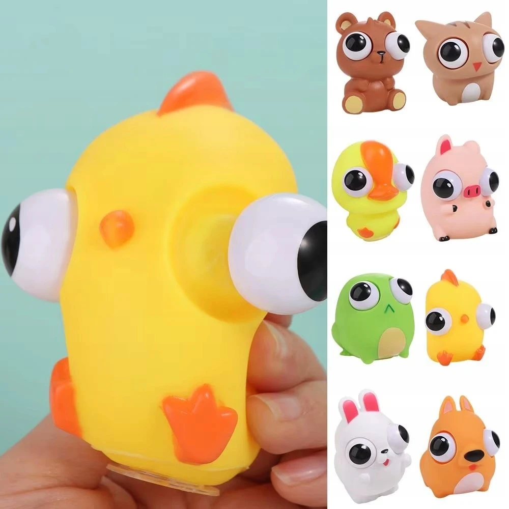 GNIOTEK GYVŪNAS 9cm SU AKIS ANTISTRESAS SQUISHY FIDGET MOCHI