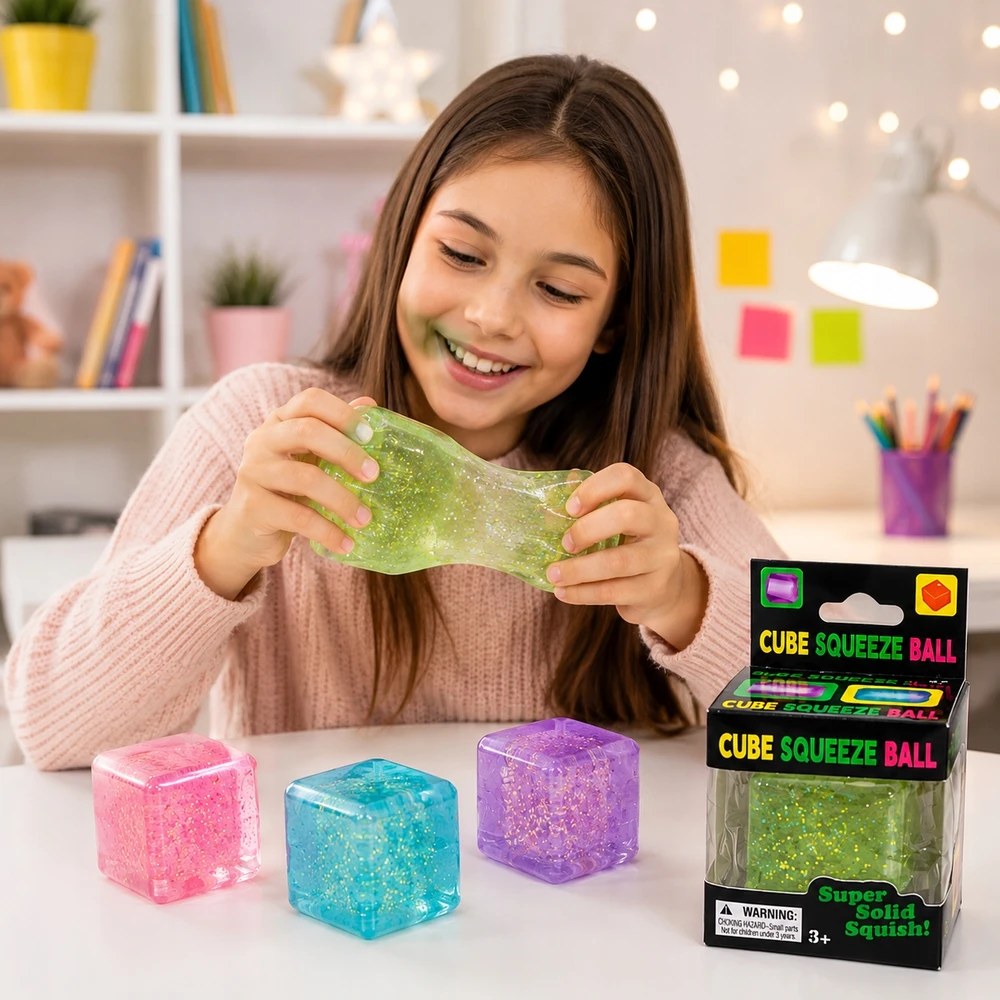 GNIOTEK ledo kubeliai Nice Cube NEE DOH VAIKAMS ANTISTRESINIAI Blizgučiai