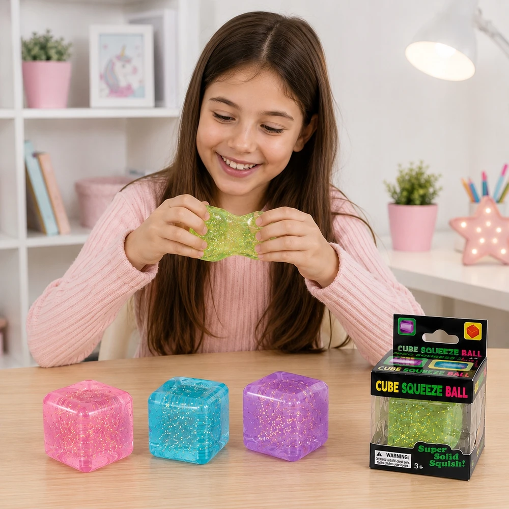 GNIOTEK ledo kubeliai Nice Cube NEE DOH VAIKAMS ANTISTRESINIAI Blizgučiai