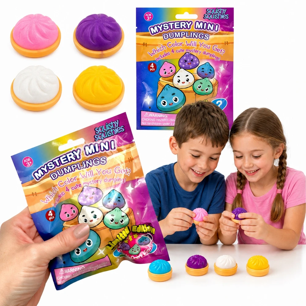 GNIOTEK MOCHI Mystery Mini DUMPLINGS koldūnai nuo streso 4 vnt.