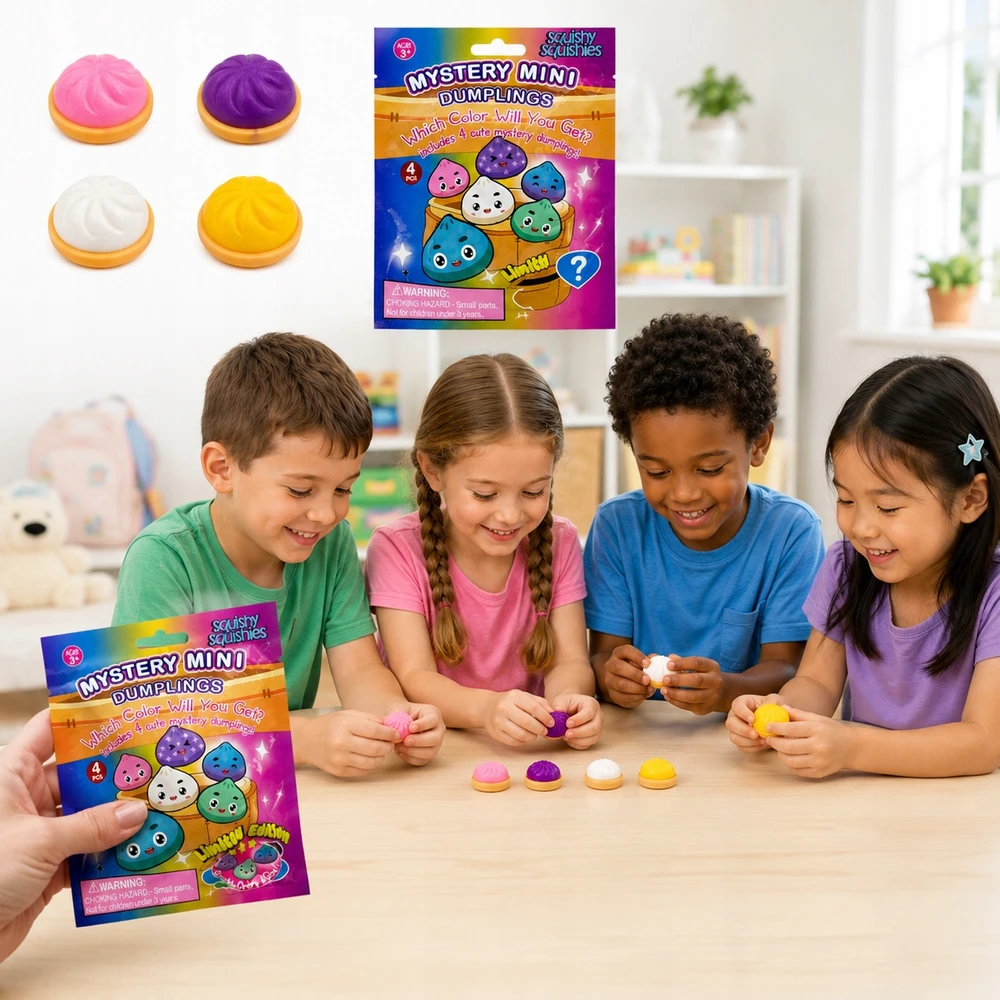 GNIOTEK MOCHI Mystery Mini DUMPLINGS koldūnai nuo streso 4 vnt.