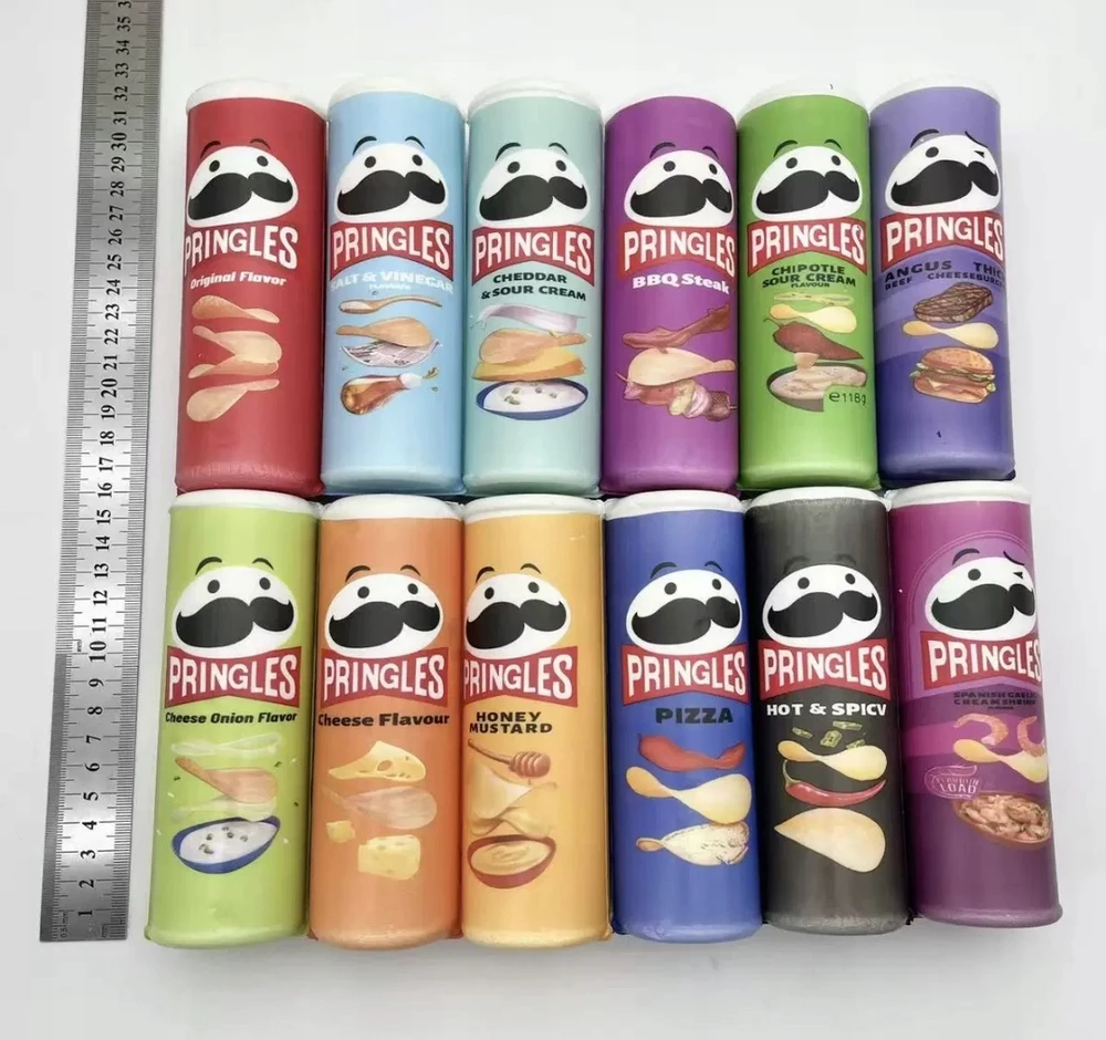 GNIOTEK PRINGLES putplastis, purus 15 cm KVAPAS antistresinis FOODIE ADHD