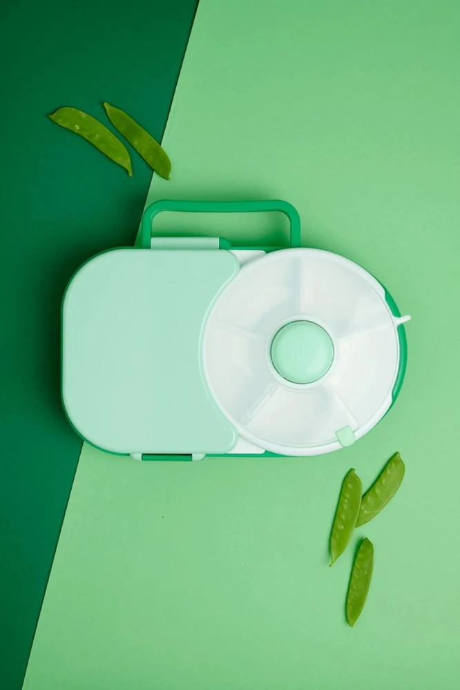 GoBe LUNCHBOX&SNACK SPINNER POJEMNIK NA ŚNIADANIE PRZEKĄSKI Z PRZEGRÓDKAMI