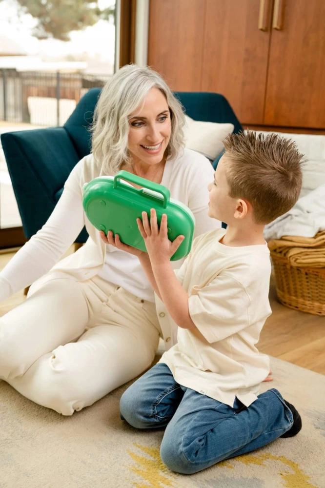 GoBe LUNCHBOX&SNACK SPINNER POJEMNIK NA ŚNIADANIE PRZEKĄSKI Z PRZEGRÓDKAMI