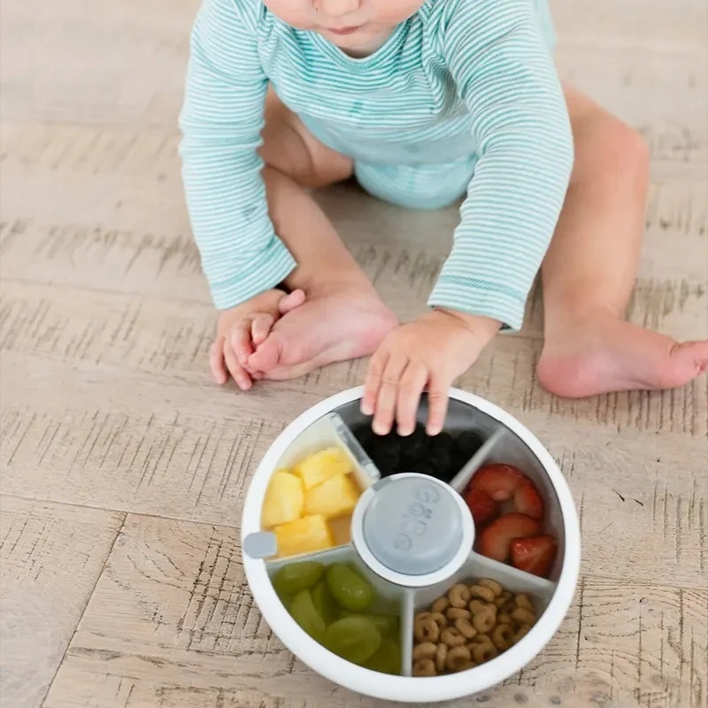 GOBE SNACK SPINNER užkandžių konteineris, priešpiečių dėžutė Coral Rožinė