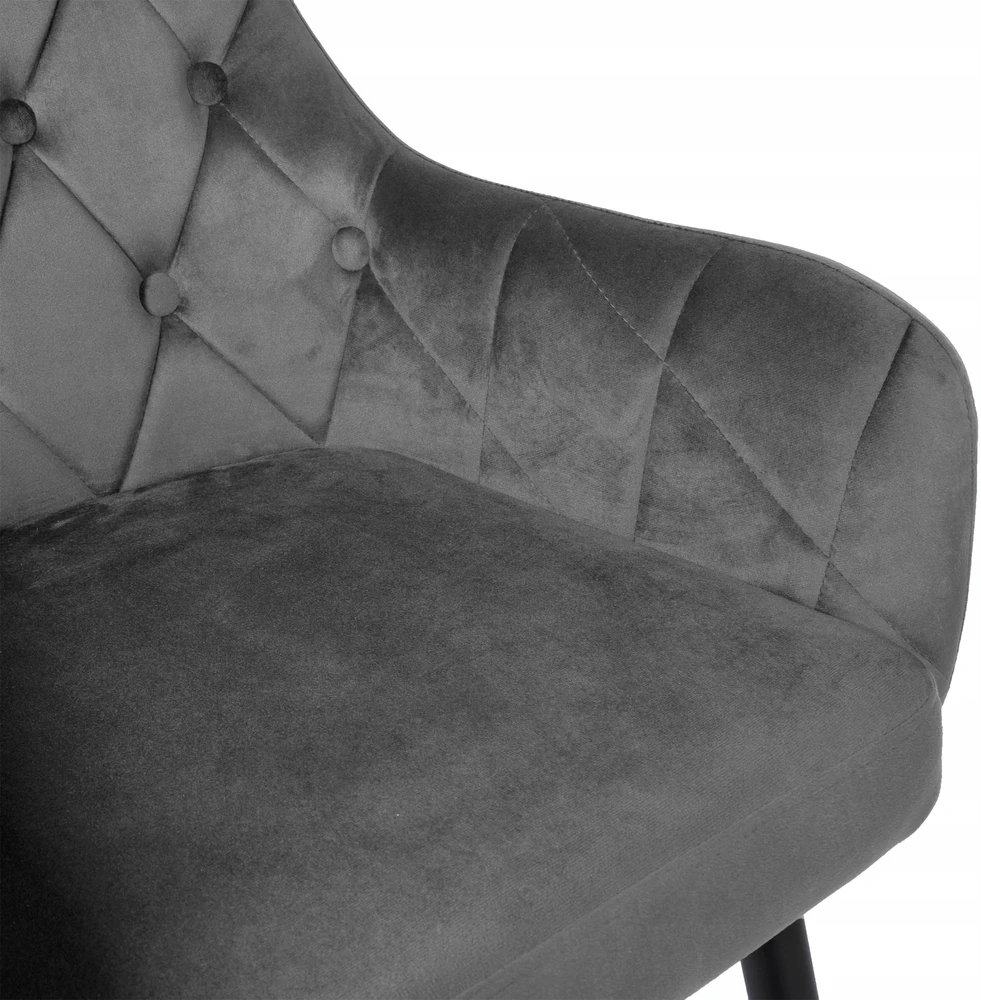 Gockowiak ATLANTA VELVET GRAPHITE VELVET KĖDĖ SVETAINEI, MODERNA
