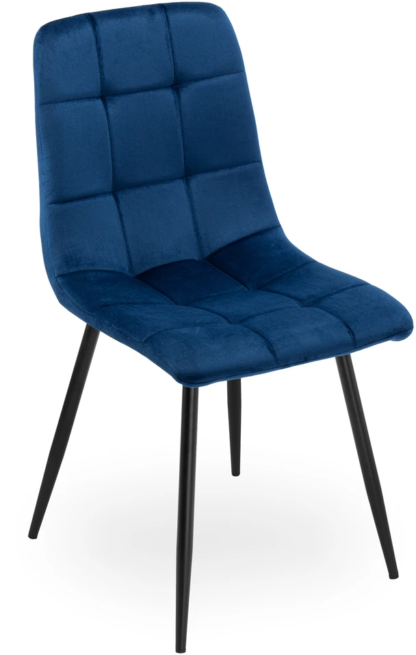 Gockowiak DENVER VELVET Mėlynas VELVET KĖDĖ SVETAINEI, VALGOMAI, MODERNUS
