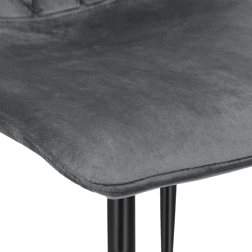 Gockowiak DEXTER VELVET GRAPHITE MINŠTA KĖDĖ STILINGAI SVETAINEI