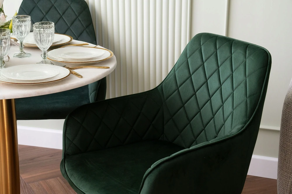Gockowiak HAVANA VELVET TAMSIAI ŽALIA KĖDĖ MODERNIAM VALGOMUI