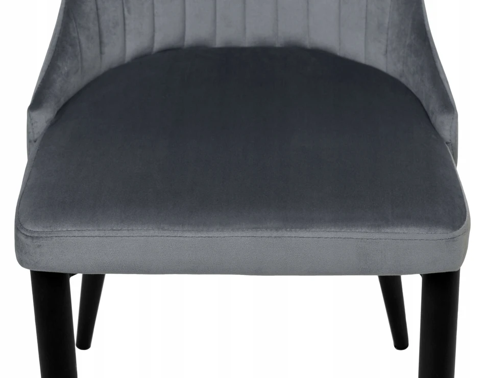 Gockowiak LORIENT VELVET GRAPHITE AKSOMINĖ KĖDĖ SVETAINĖS MODERNE VALGOMOSIUI