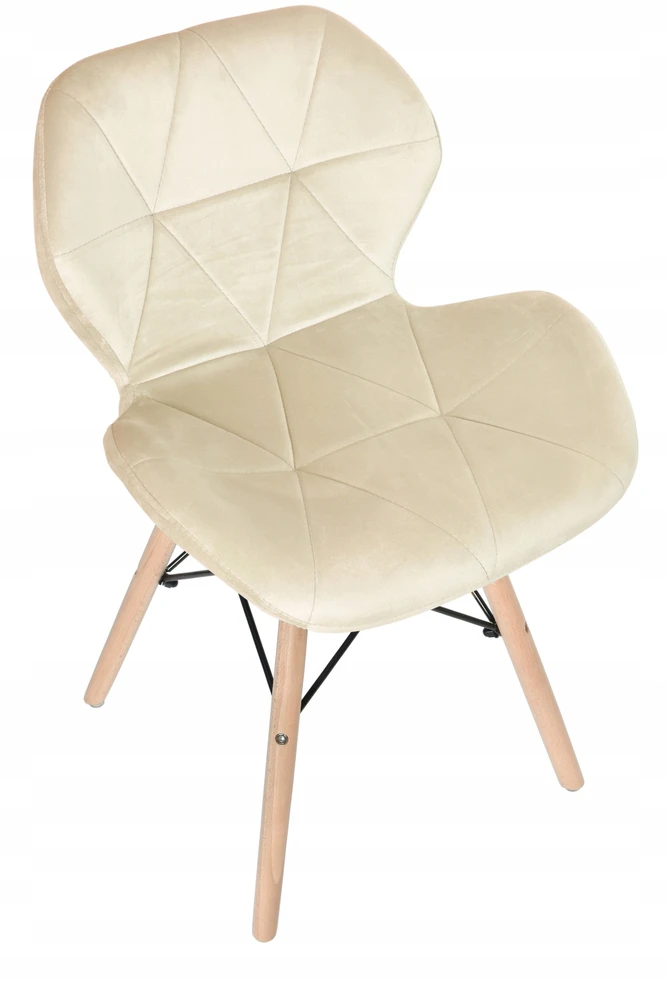 Gockowiak MURET VELVET VELVET BEIGE MINŠTA KĖDĖ VALGOMOJE SVETAINEI