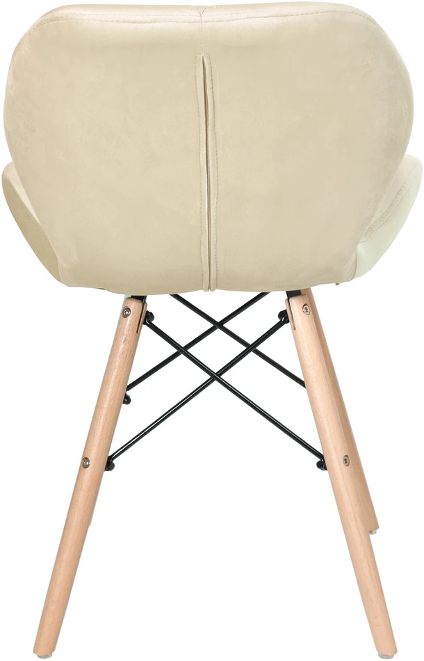 Gockowiak MURET VELVET VELVET BEIGE MINŠTA KĖDĖ VALGOMOJE SVETAINEI