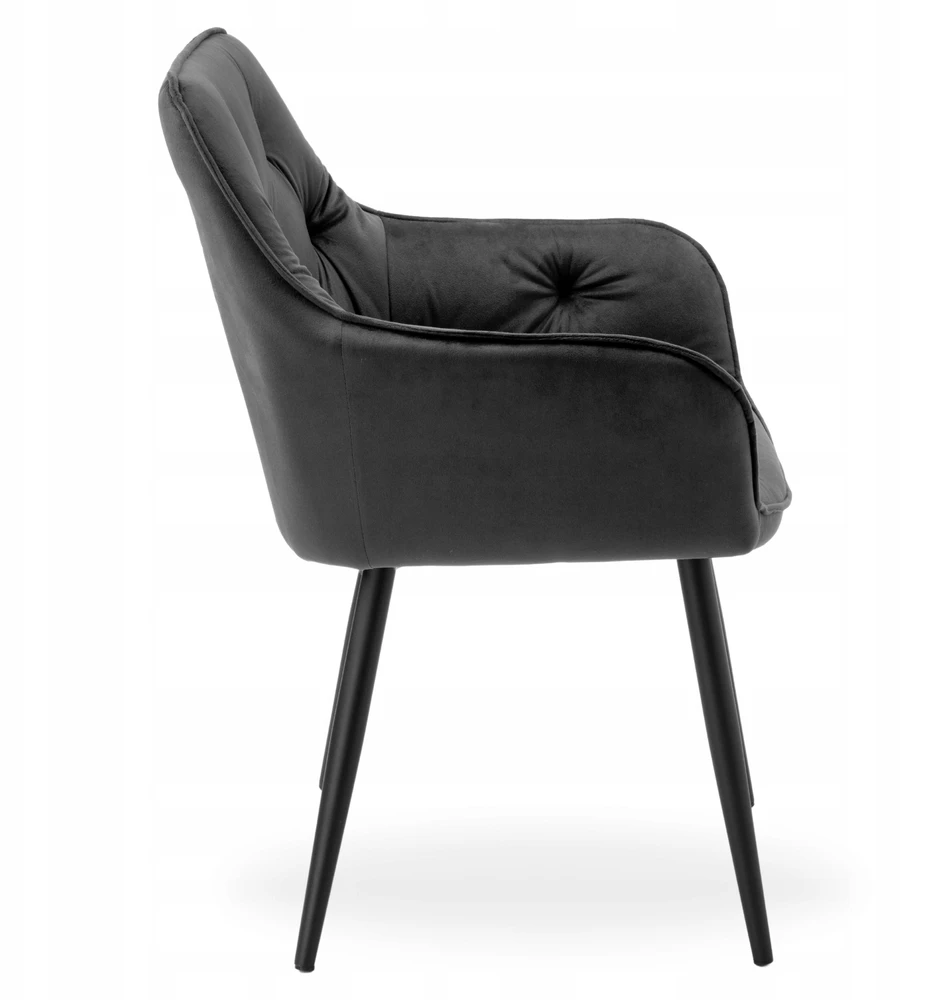 Gockowiak NEVADA VELVET GRAPHITE AKSOMINĖ KĖDĖ SVETAINEI, MODERNA
