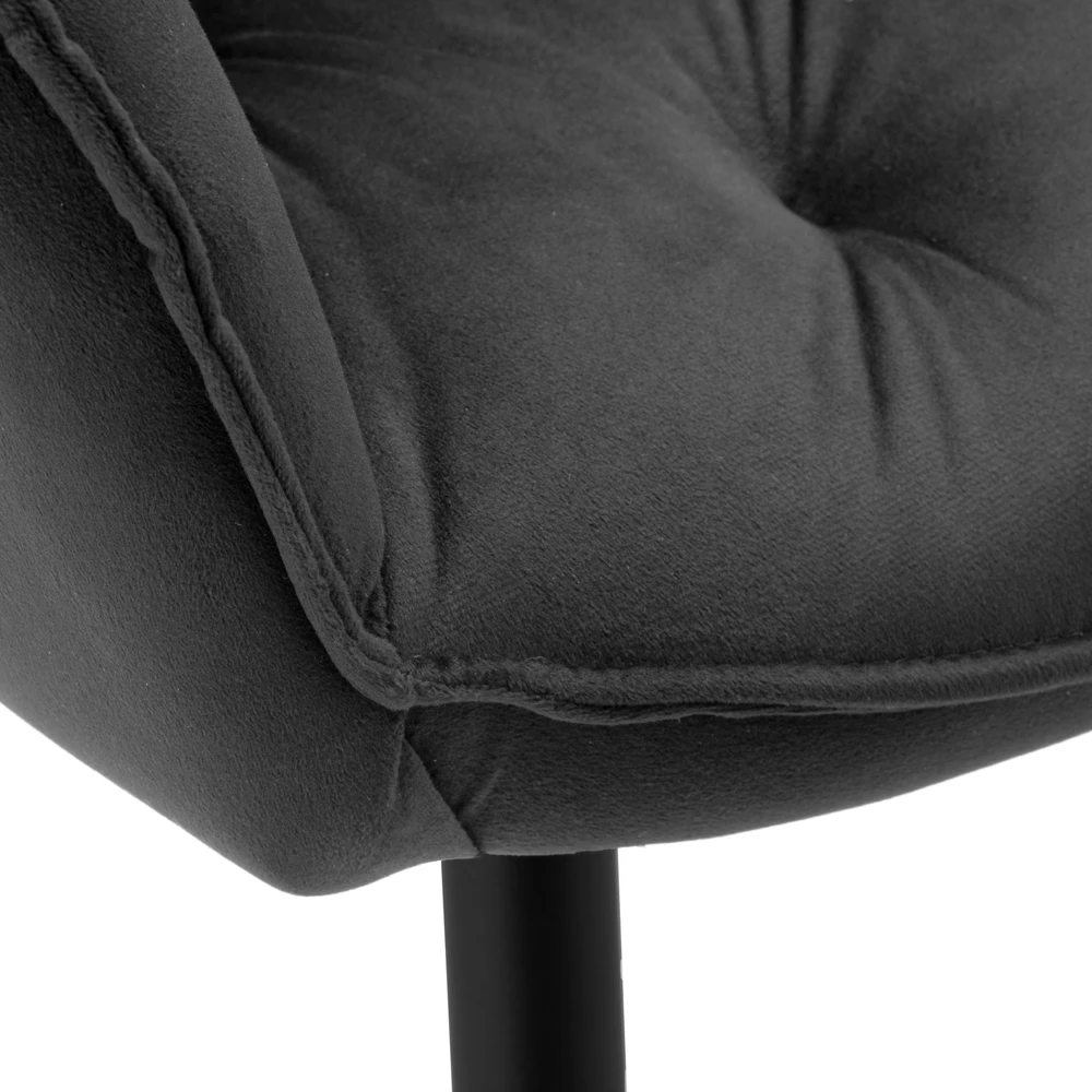 Gockowiak NEVADA VELVET GRAPHITE AKSOMINĖ KĖDĖ SVETAINEI, MODERNA
