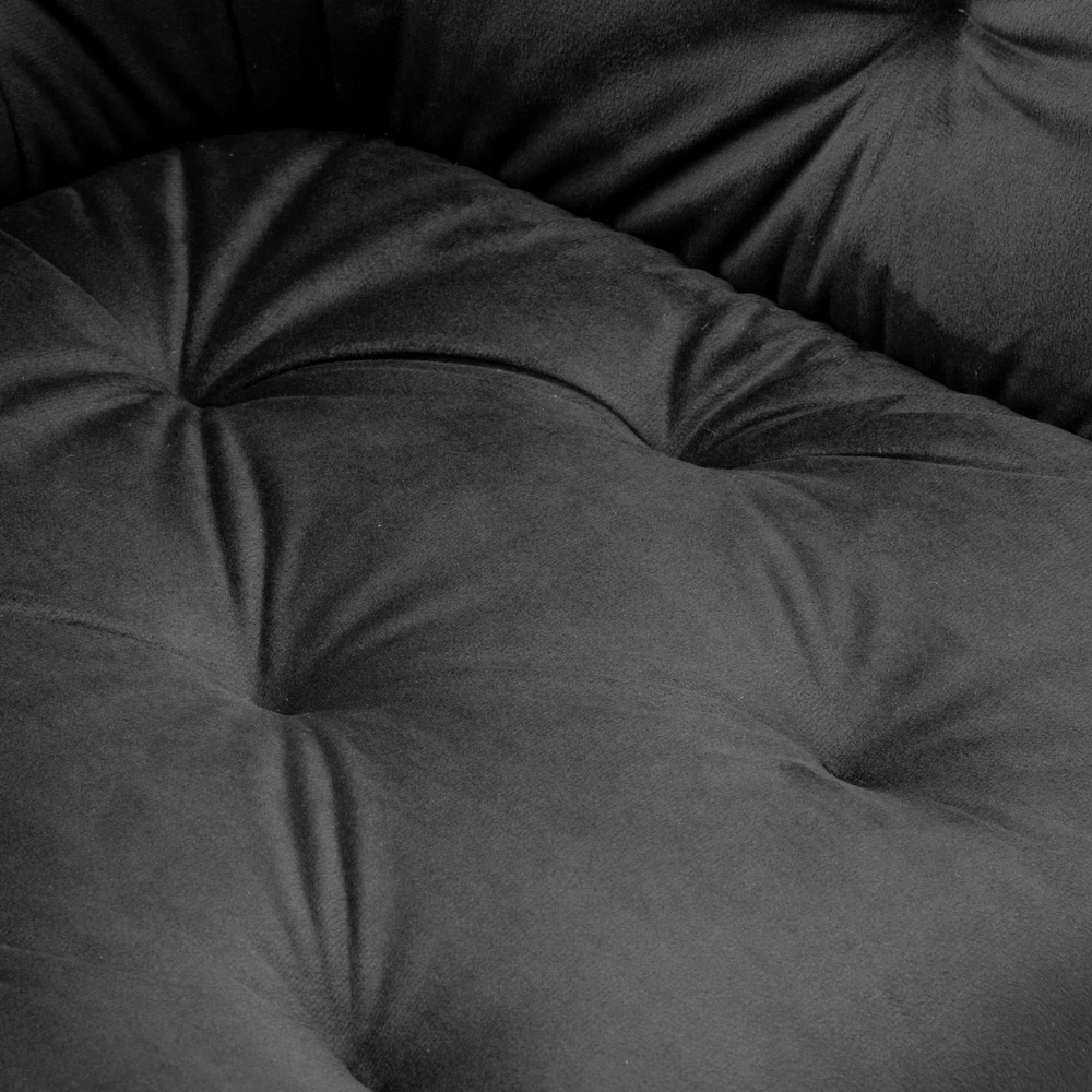 Gockowiak NEVADA VELVET GRAPHITE AKSOMINĖ KĖDĖ SVETAINEI, MODERNA