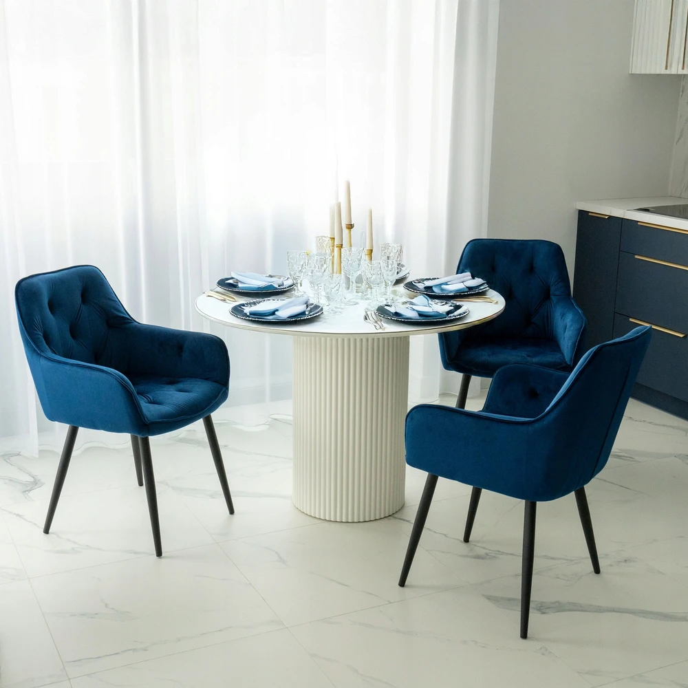 Poland Gockowiak NEVADA VELVET NAVY VELVET KĖDĖ SVETAINEI, MODERNA