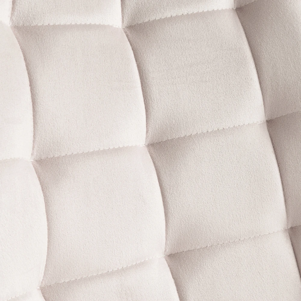 Gockowiak NORMAN VELVET BEIGE VELVETINĖ KĖDĖ VALGOMOJE SVETAINEI MODERNŪS PRIEDAI