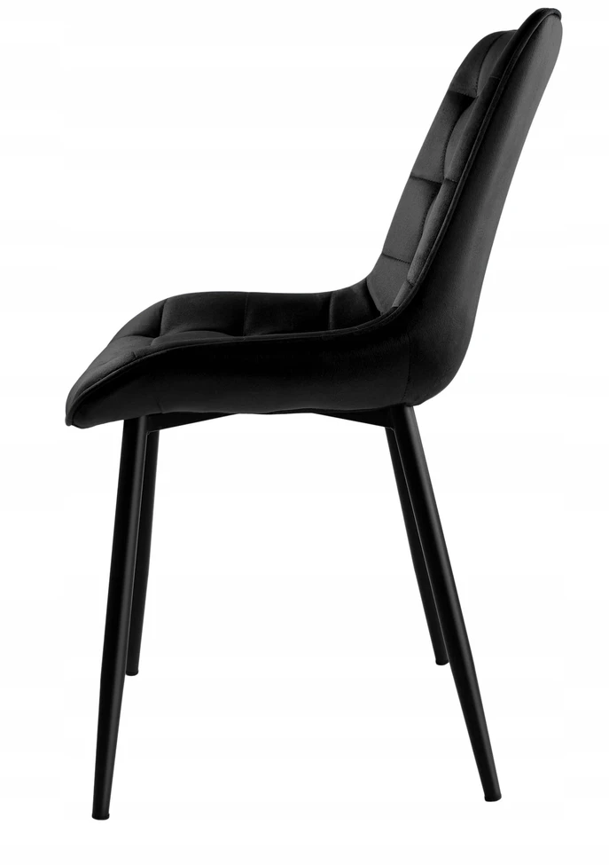 Gockowiak NORMAN VELVET Juodas VELVET KĖDĖ SVETAINEI, MODERNA