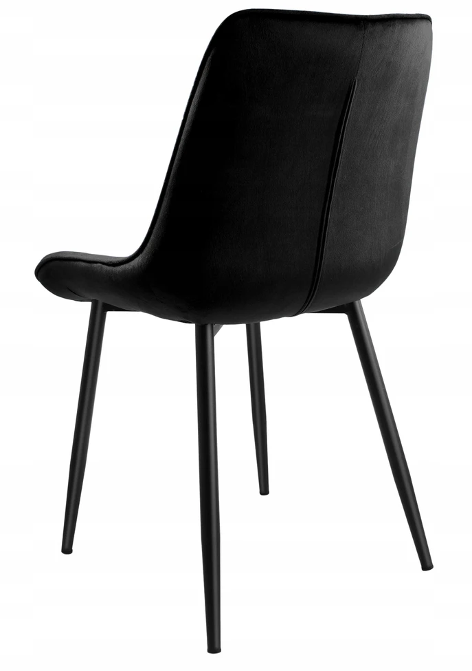 Gockowiak NORMAN VELVET Juodas VELVET KĖDĖ SVETAINEI, MODERNA