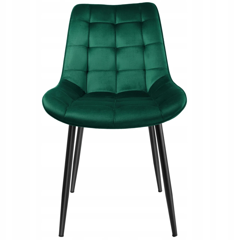 Gockowiak NORMAN VELVET KĖDĖ, TAMSIAI ŽALIA, ELEGANTI VALGOMOJE SVETAINEI