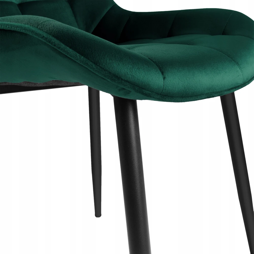 Gockowiak NORMAN VELVET KĖDĖ, TAMSIAI ŽALIA, ELEGANTI VALGOMOJE SVETAINEI