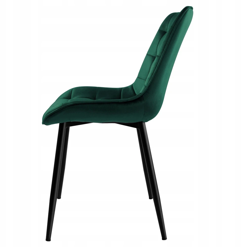 Gockowiak NORMAN VELVET KĖDĖ, TAMSIAI ŽALIA, ELEGANTI VALGOMOJE SVETAINEI