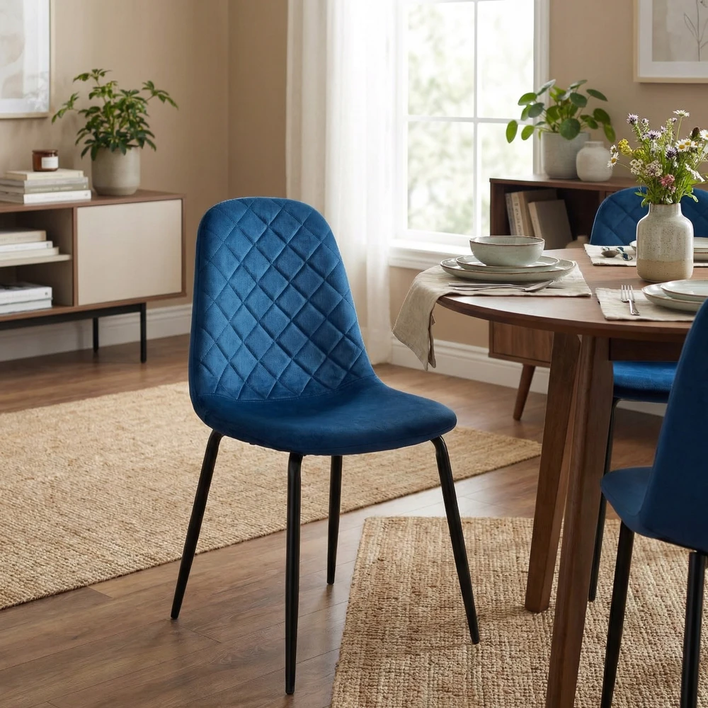 Gockowiak ORLANDO VELVET NAVY VELVET KĖDĖ SVETAINEI, MODERNA