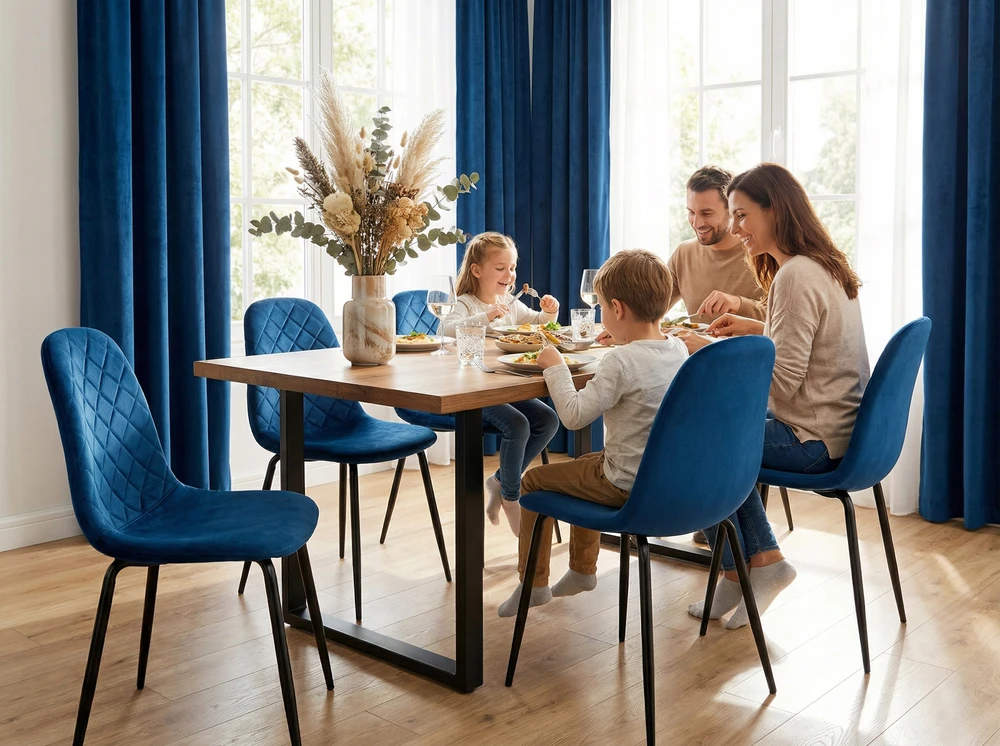 Gockowiak ORLANDO VELVET NAVY VELVET KĖDĖ SVETAINEI, MODERNA