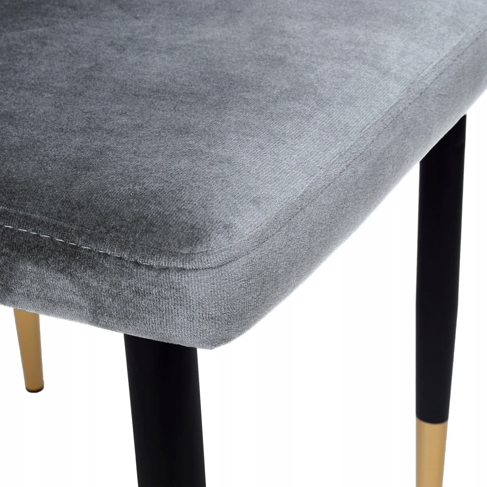Gockowiak VERMONT VELVET GRAPHITE MINŠTA VELVETINĖ KĖDĖ VALGOMOJE SVETAINEI