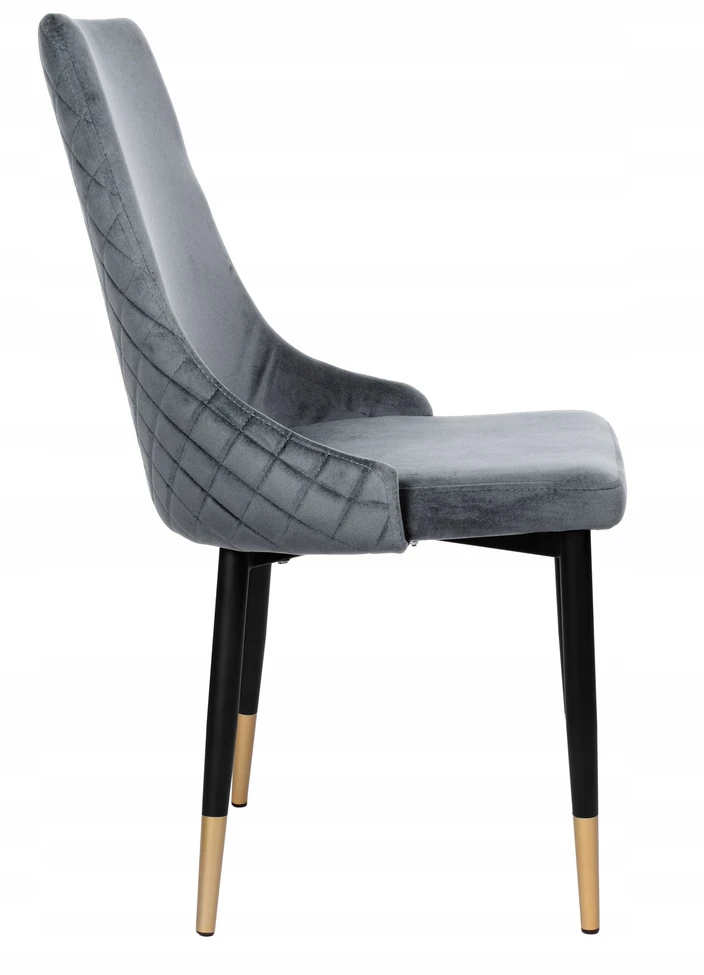 Gockowiak VERMONT VELVET GRAPHITE MINŠTA VELVETINĖ KĖDĖ VALGOMOJE SVETAINEI