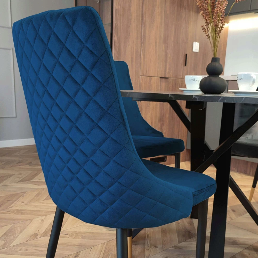 Gockowiak VERMONT VELVET MINŠTA AKSOMINĖ KĖDĖ, NAVY MĖLYNA SVETAINĖS KAMBARIAI