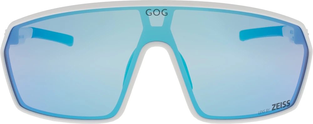 GOG FREYA sportiniai saulės akiniai su ZEISS lęšiais, balti/mėlyni